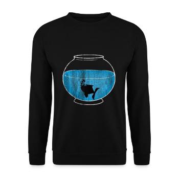 aquarium - Sweat-shirt Unisexe - noir - Devant - Alina (178cm) & Michal (187cm)