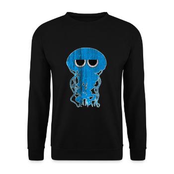 Qualle - Unisex Pullover - Schwarz - Vorne - Alina (178cm) & Michal (187cm)