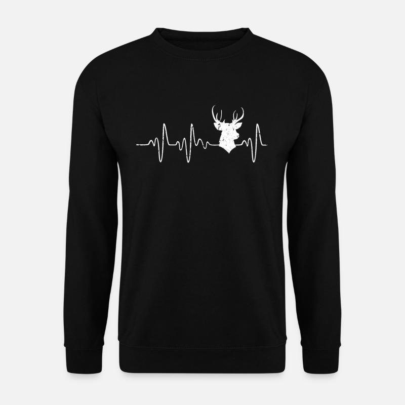 Deer heartbeat - Unisex Sweatshirt - black