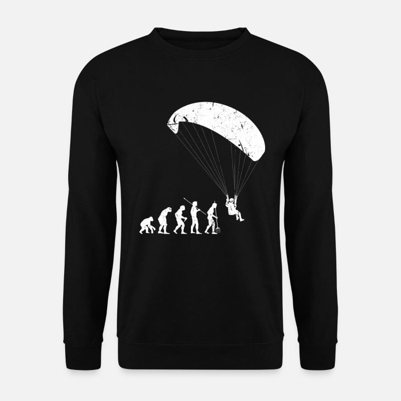 Paragliding Evolution - Unisex Sweatshirt - black