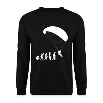 Evolution Paragliding - Unisex Pullover - Schwarz - Vorne - Alina (178cm) & Michal (187cm)
