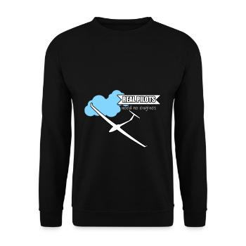 Glider engine - Unisex Sweatshirt - black - Front - Alina (178cm) & Michal (187cm)