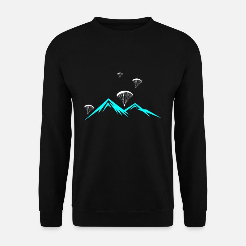 Paragliding Aussicht - Unisex Pullover - Schwarz
