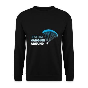 Paragliding - Unisex Pullover - Schwarz - Vorne - Alina (178cm) & Michal (187cm)