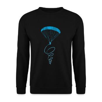 Paragliding physics - Unisex Sweatshirt - black - Front - Alina (178cm) & Michal (187cm)