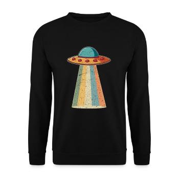 Vaisseau spatial extraterrestre - Sweat-shirt Unisexe - noir - Devant - Alina (178cm) & Michal (187cm)