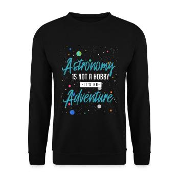 Astronomy adventure - Unisex Sweatshirt - black - Front - Alina (178cm) & Michal (187cm)