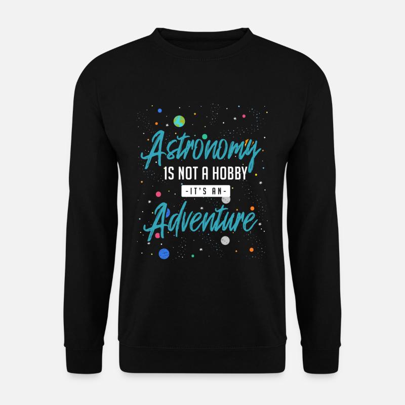 Astronomie Abenteuer - Unisex Pullover - Schwarz
