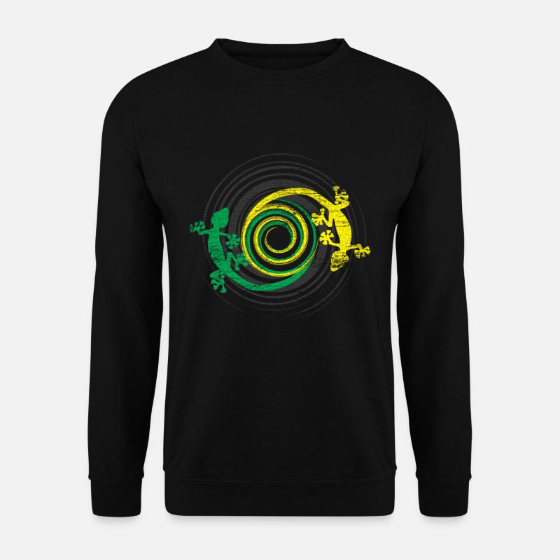 Gecko Kriechtiere - Unisex Pullover - Schwarz