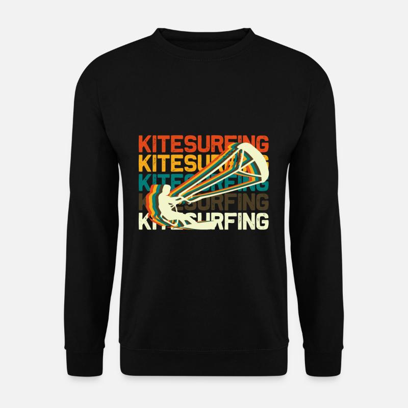Kitesurfen Kitesurfer - Unisex Pullover - Schwarz