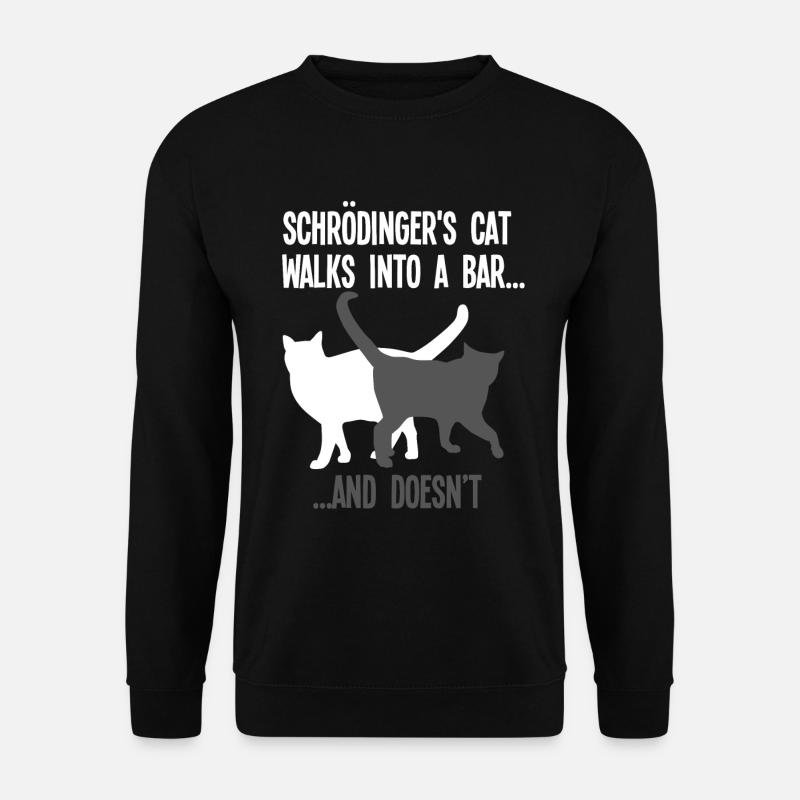 Physik Schrödinger's Katze - Unisex Pullover - Schwarz