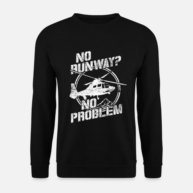 Pilot runway - Unisex Sweatshirt - black