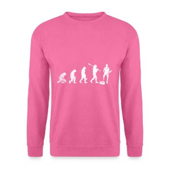 Evolution du plombier - Sweat-shirt Unisexe - rose - Devant