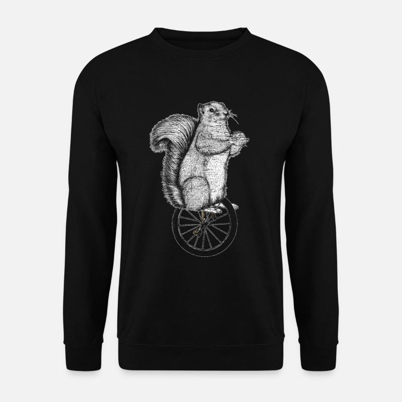 Monocycle écureuil - Sweat-shirt Unisexe - noir