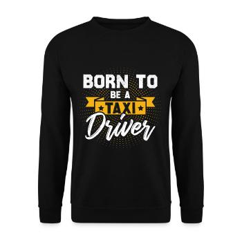 Naissance de chauffeur de taxi - Sweat-shirt Unisexe - noir - Devant - Alina (178cm) & Michal (187cm)