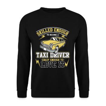 Compétences de chauffeur de taxi - Sweat-shirt Unisexe - noir - Devant - Alina (178cm) & Michal (187cm)