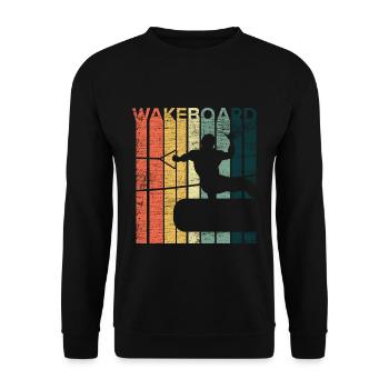 Wakeboard Stunts - Unisex Pullover - Schwarz - Vorne - Alina (178cm) & Michal (187cm)