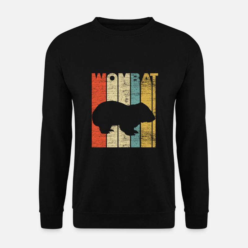Wombat Geschenkidee - Unisex Pullover - Schwarz