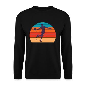 Joueur de basket-ball - Sweat-shirt Unisexe - noir - Devant - Alina (178cm) & Michal (187cm)
