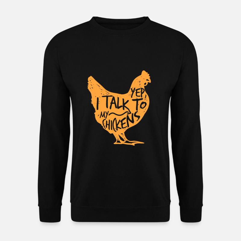 Huhn Liebhaber - Unisex Pullover - Schwarz