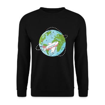 Tour du monde - Sweat-shirt Unisexe - noir - Devant - Alina (178cm) & Michal (187cm)