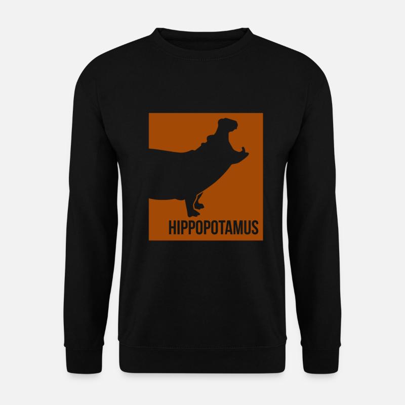 Eau d'hippopotame - Sweat-shirt Unisexe - noir