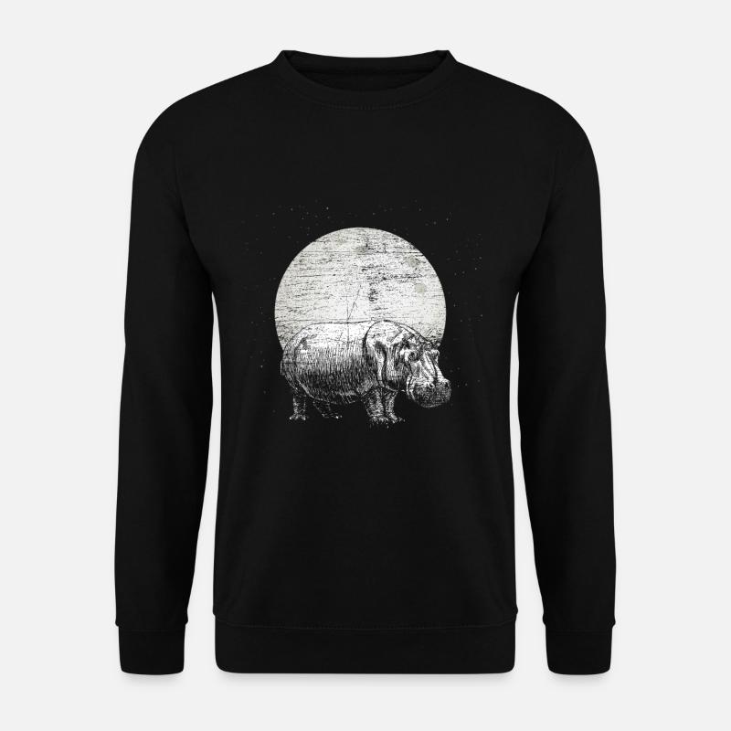 Hippo - Unisex Sweatshirt - black
