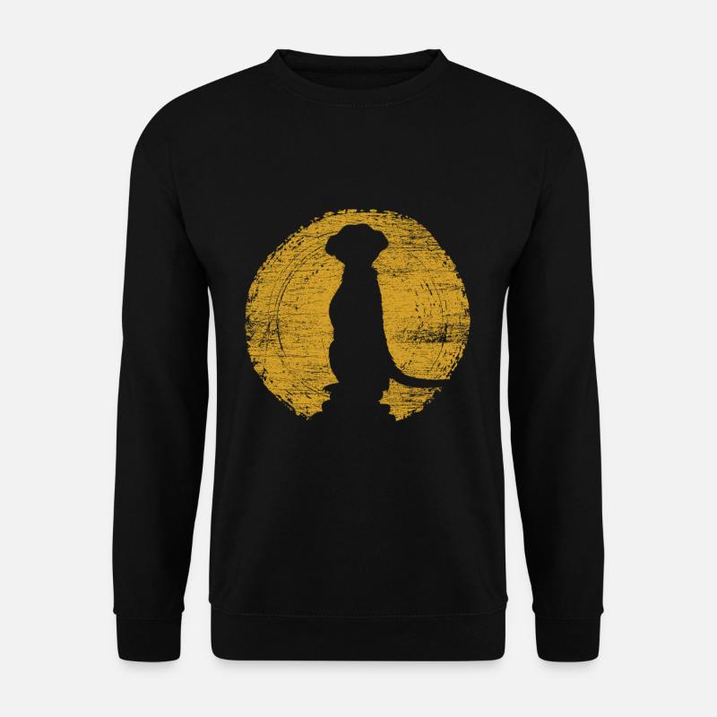 Erdmännchen Safari - Unisex Pullover - Schwarz