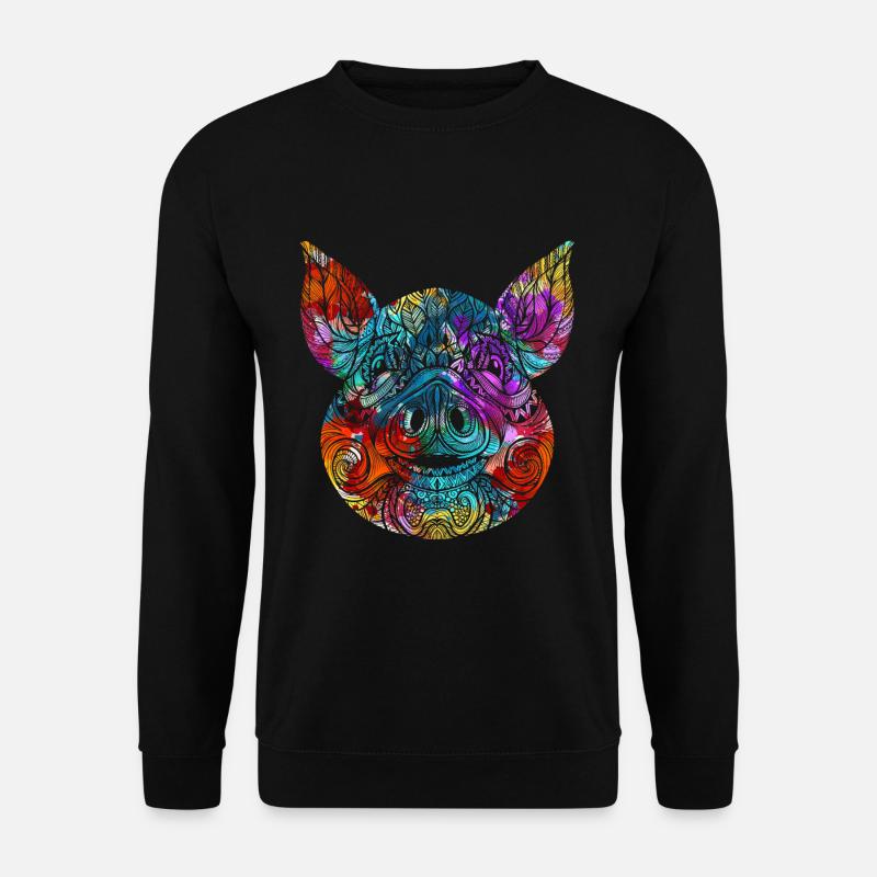 Schwein - Unisex Pullover - Schwarz