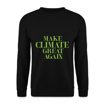 Climate Change Climate - Unisex Sweatshirt - black - Front - Alina (178cm) & Michal (187cm)