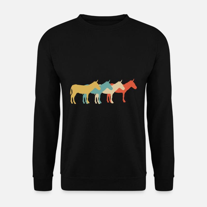 Esel Bauernhof - Unisex Pullover - Schwarz