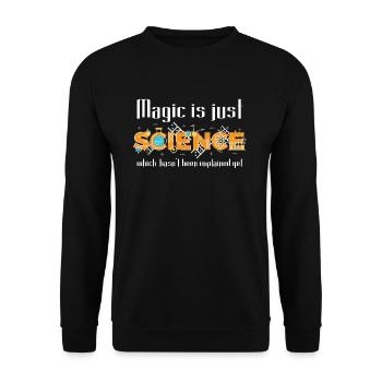 Science - Unisex Sweatshirt - black - Front - Alina (178cm) & Michal (187cm)