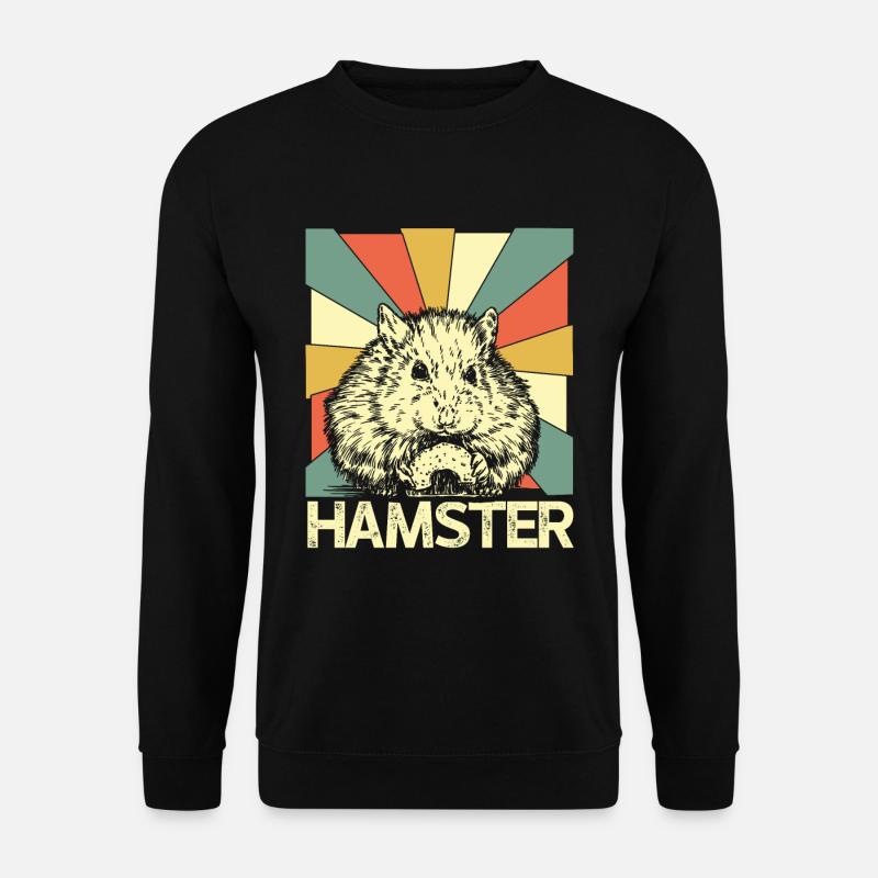 Hamster hamster baking - Unisex Sweatshirt - black