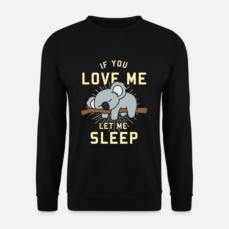 Koala dormant - Sweat-shirt Unisexe - noir