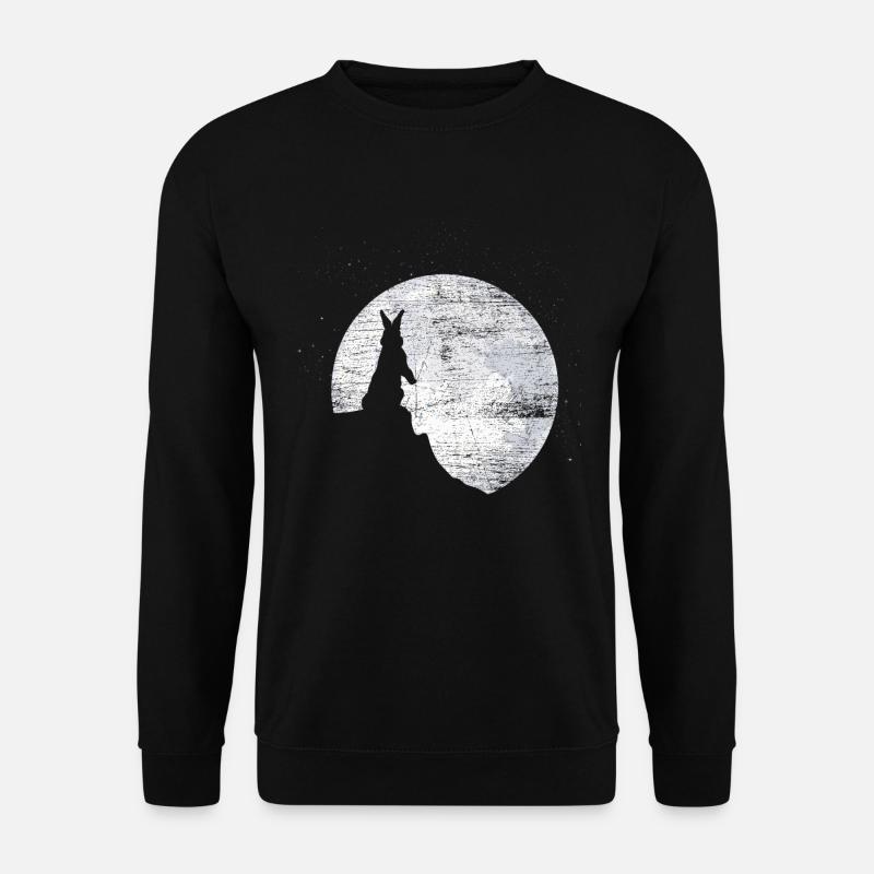 Bunny Moon - Sweat-shirt Unisexe - noir