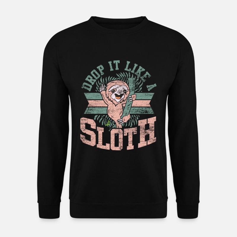 Sloth model - Unisex Sweatshirt - black