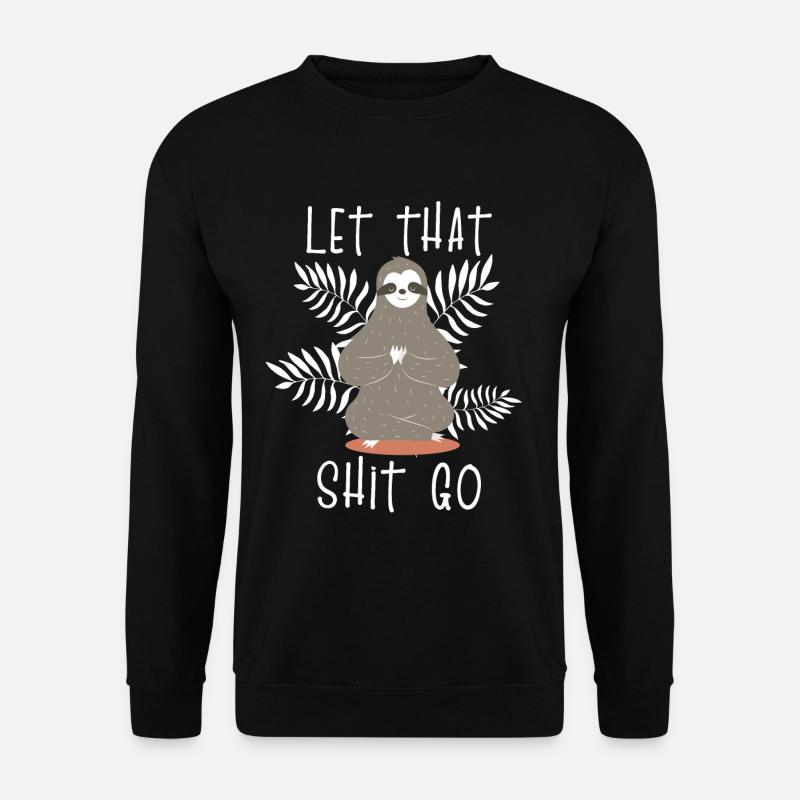 Sloth relaxation - Unisex Sweatshirt - black