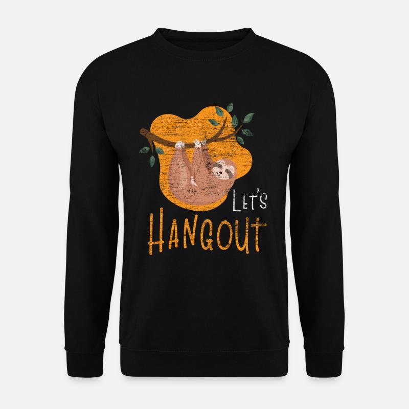 Faultier Eile - Unisex Pullover - Schwarz