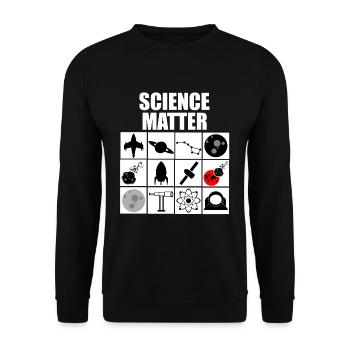 Science Technology - Unisex Sweatshirt - black - Front - Alina (178cm) & Michal (187cm)