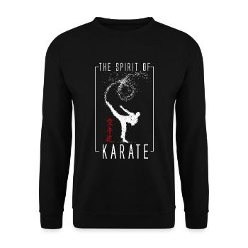 karaté - Sweat-shirt Unisexe - noir - Devant - Alina (178cm) & Michal (187cm)