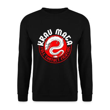Krav Maga contact - Sweat-shirt Unisexe - noir - Devant - Alina (178cm) & Michal (187cm)