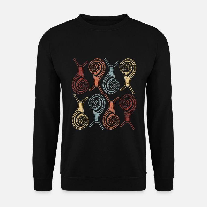 Schnecken Tiere - Unisex Pullover - Schwarz