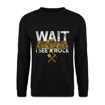 Archéologie pierres - Sweat-shirt Unisexe - noir - Devant - Alina (178cm) & Michal (187cm)