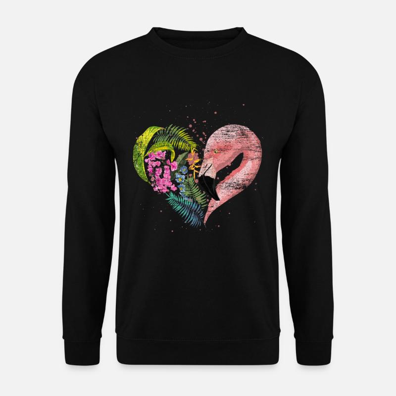 Flamingo - Unisex Pullover - Schwarz