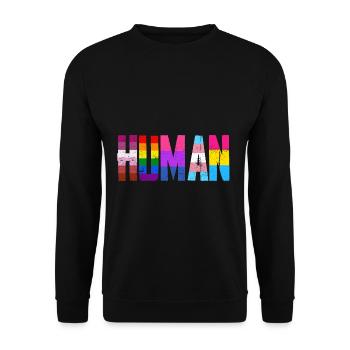 Personnes LGBT - Sweat-shirt Unisexe - noir - Devant - Alina (178cm) & Michal (187cm)