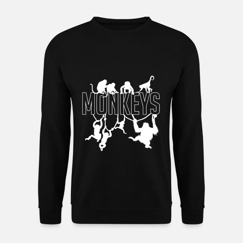 Affen Menschenaffe - Unisex Pullover - Schwarz