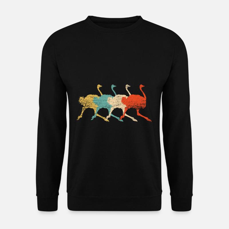Strauß - Unisex Pullover - Schwarz