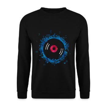music - Unisex Sweatshirt - black - Front - Alina (178cm) & Michal (187cm)