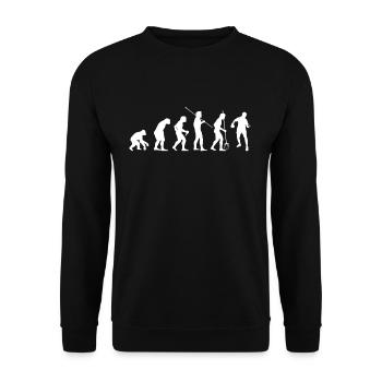 Evolution du tennis de table - Sweat-shirt Unisexe - noir - Devant - Alina (178cm) & Michal (187cm)