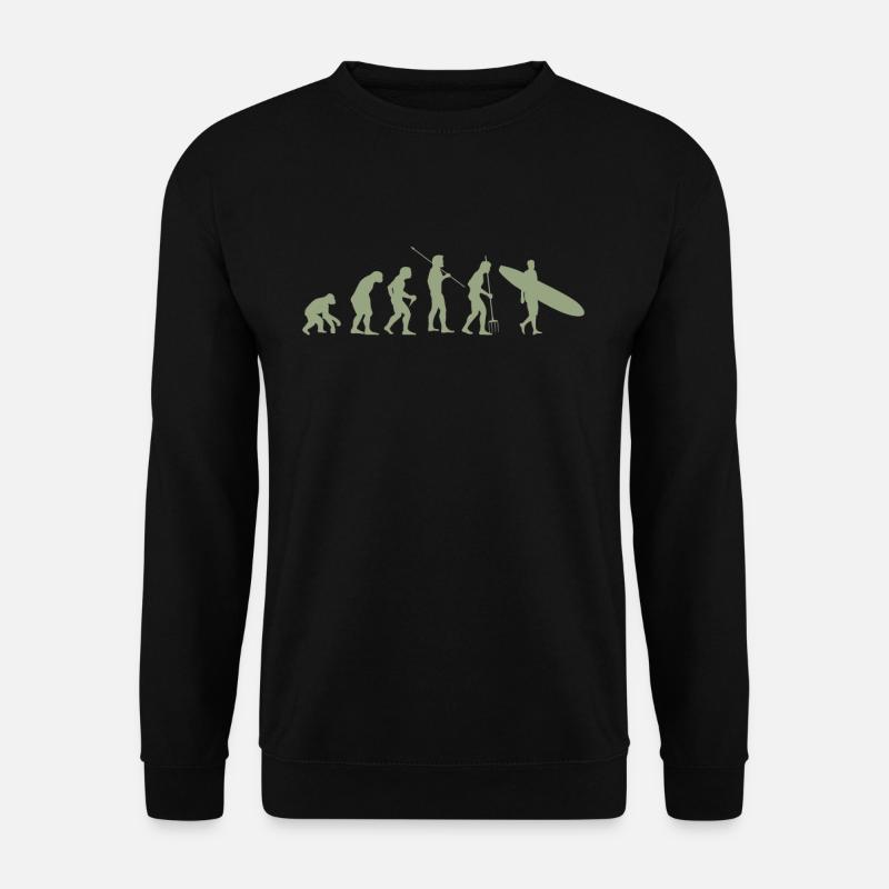 Surfing Evolution - Unisex Sweatshirt - black